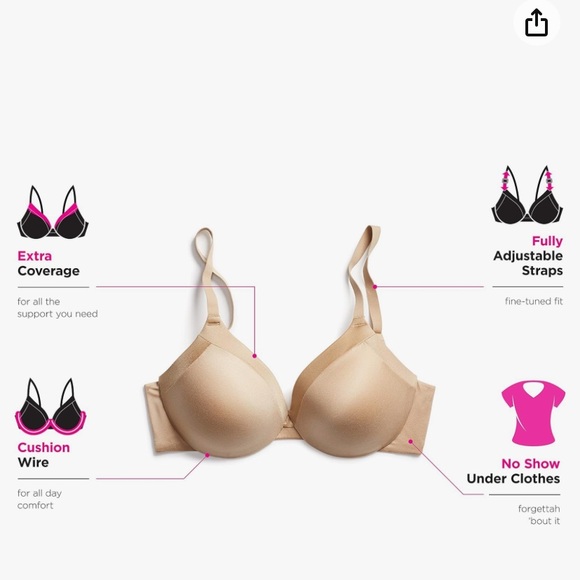 BNWT Convertible Tshirt Bra - Picture 3 of 10